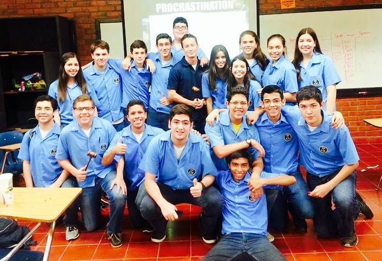 Nick with his EIS Model UN class